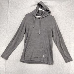 Lucky Brand Hoodie Pajama Top Womens Size S Gray Drawstring Long Sleeve Solid